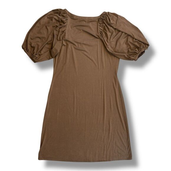 Banana Republic Brown Mini Dress Sz M - Picture 7 of 12